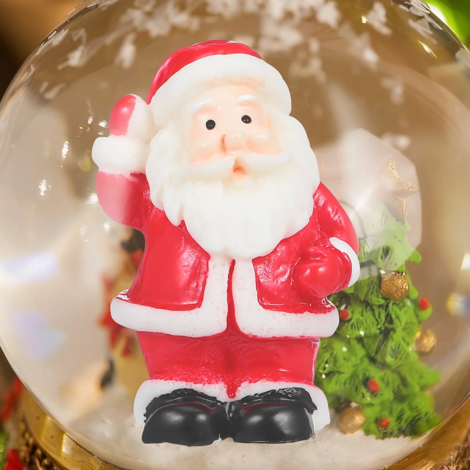 

12Pcs Christmas Santa Claus Ornaments Resin Miniatures Cute Home Decor for Holiday Party Supplies Decoration Christmas Ornaments