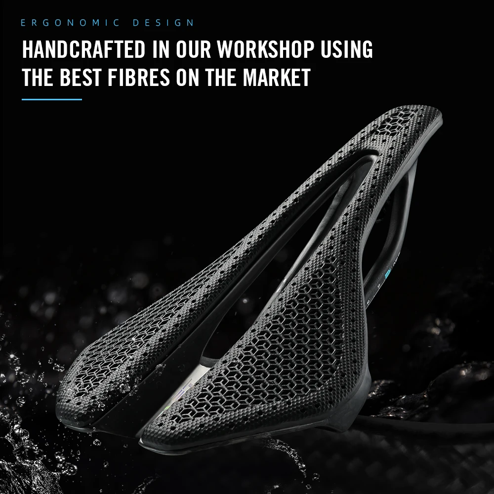 RYET Full Carbon Racing Saddle 140mm Super Lightweight Carbon Base Rails Ultralight Road MTB Gravel Performance Design Bike Seat