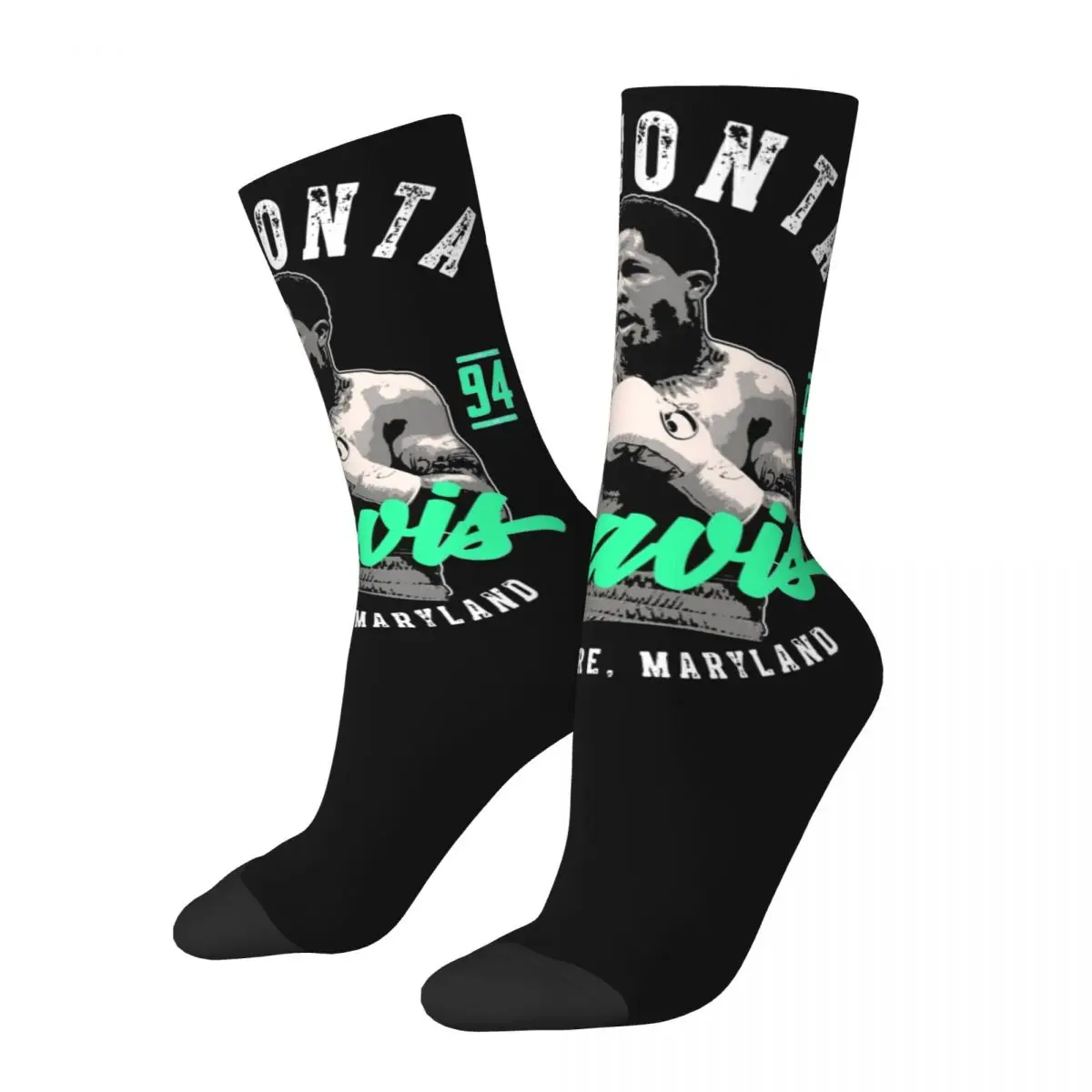 Autumn Winter Hip-hop Men's Women's Tank Gervonta Davis Socks Sweat Absorbing Basketball Socks