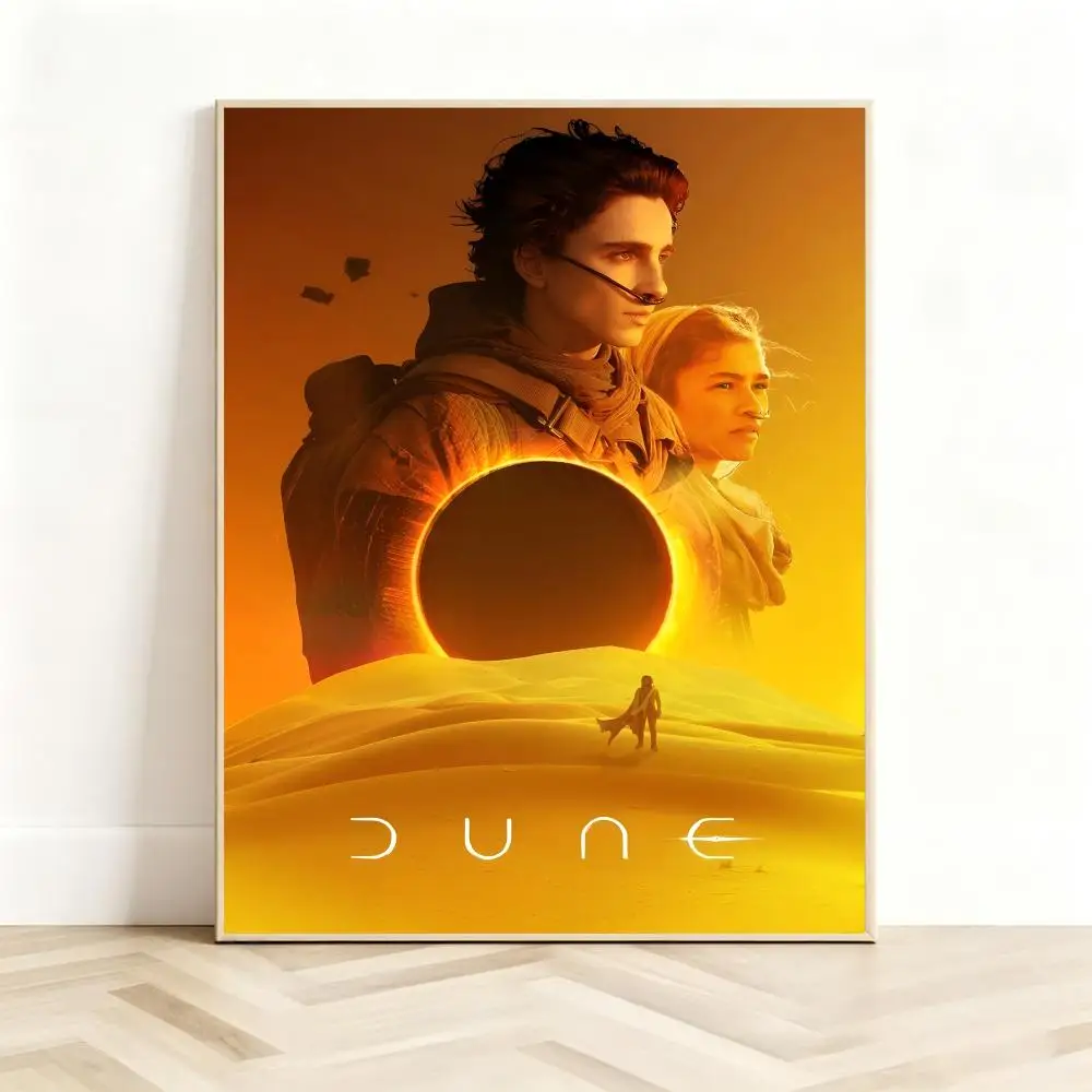 Grand Sci Fi Film D-Dune Poster Classic Self-Adhesive PP Wall Sticker for Living Room Bar Decor Gift