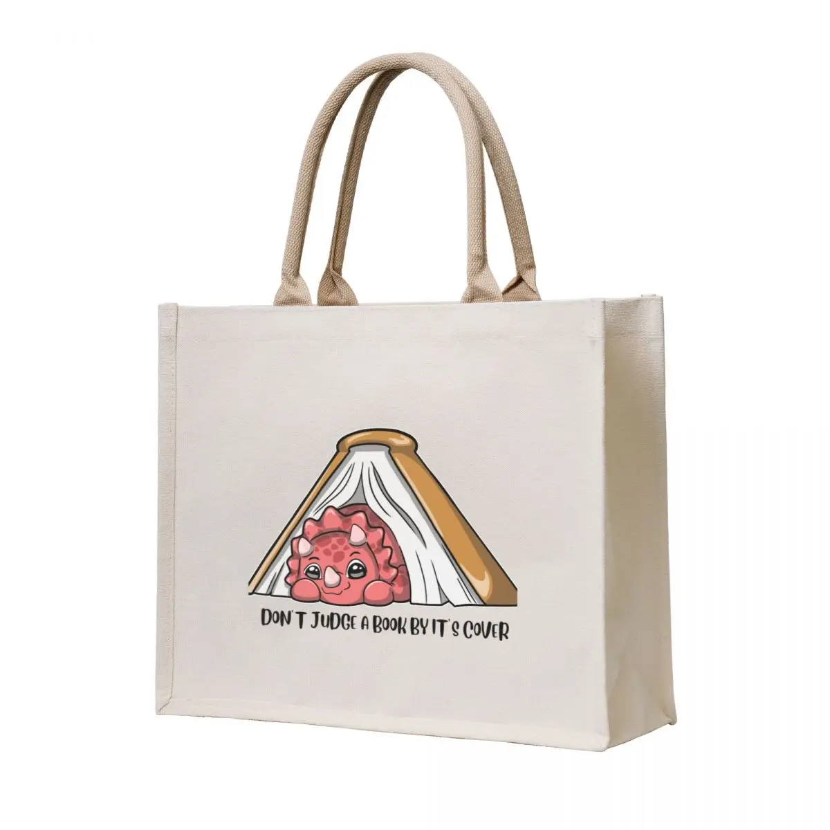 

Don't Judge The Book By It's Cover Tote Bag Canvas stote bag shopping bag logo the tote