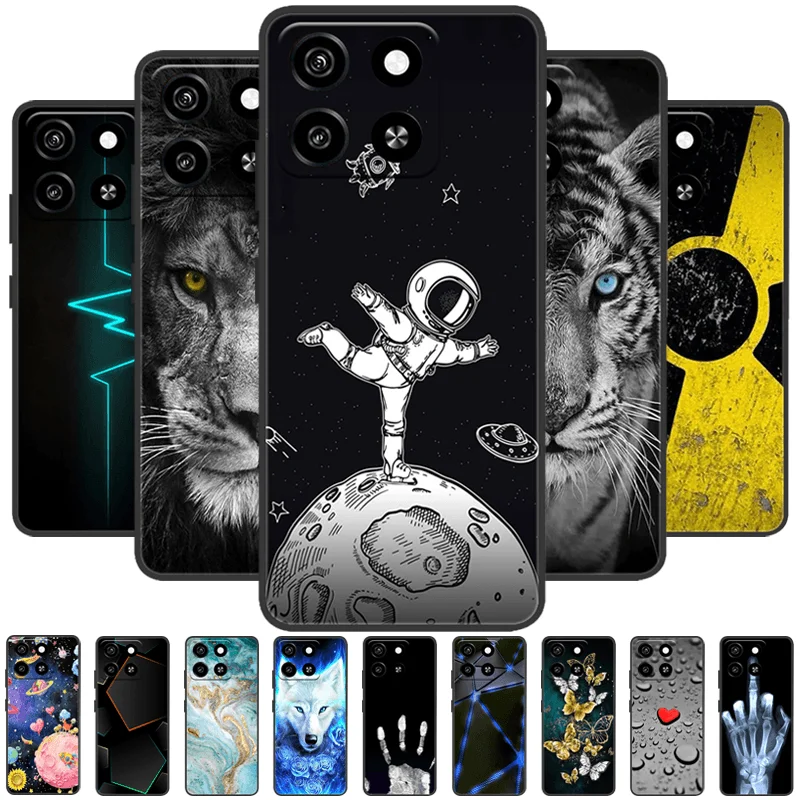 Para ZTE Blade A 35 carcasa de teléfono Blade A35 tapas de teléfono TPU suaves para ZTE Blade A55 tapas de amortiguación de choque Fundas carcasa de teléfono caricatura encantadora