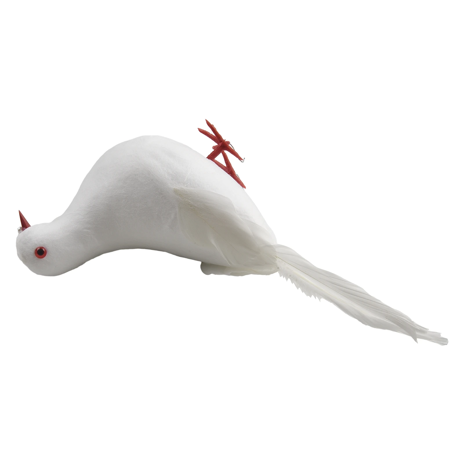 Pack of 4 Lifelike Artificial Plastic Flying Doves Birds for Decoration in Home Garden Wedding Store for educational Displays