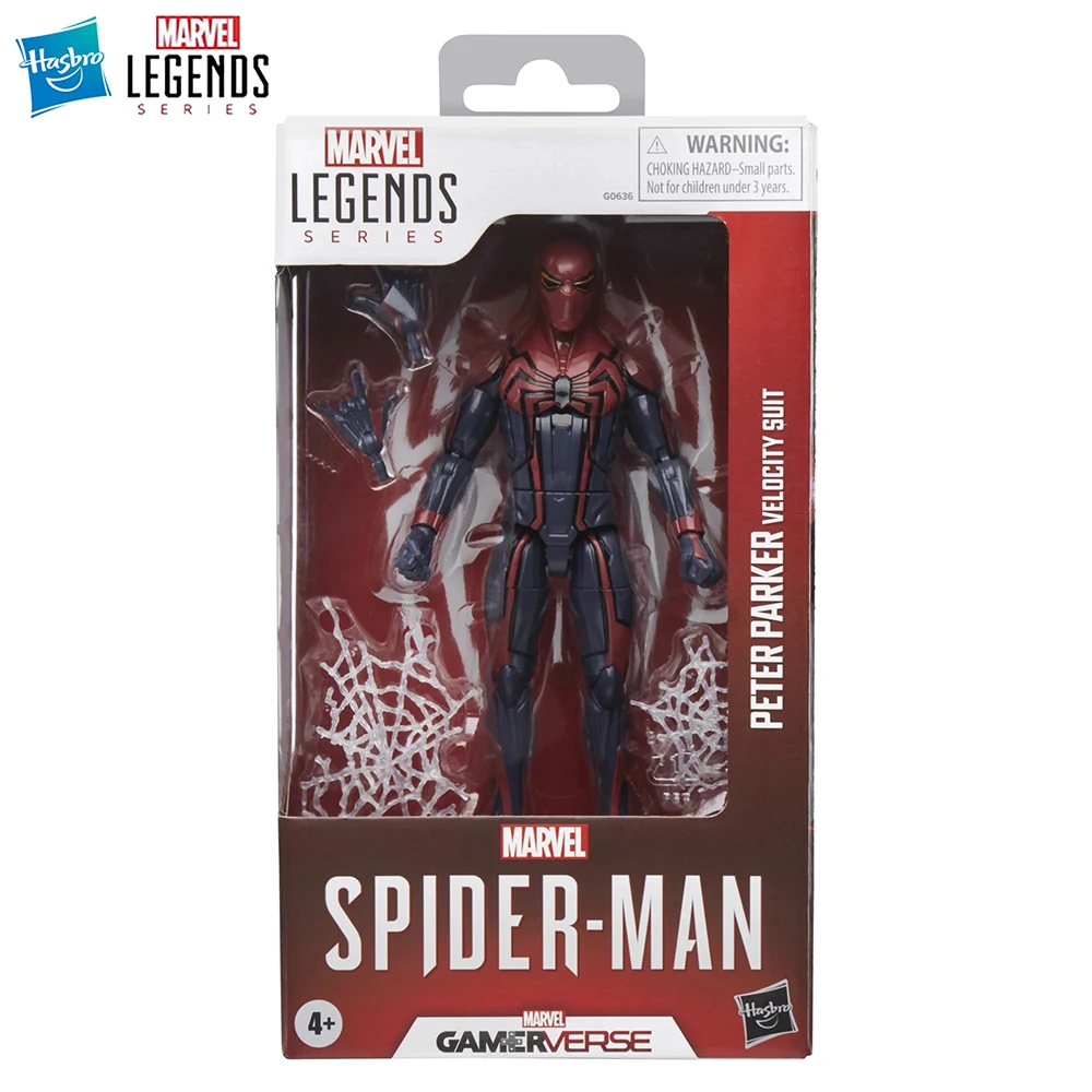 

Original NEW Hasbro Marvel Legends Series Gamerverse Velocity Suit Peter Parker 15cm Spider-Man Action Figure Anime Model Toys