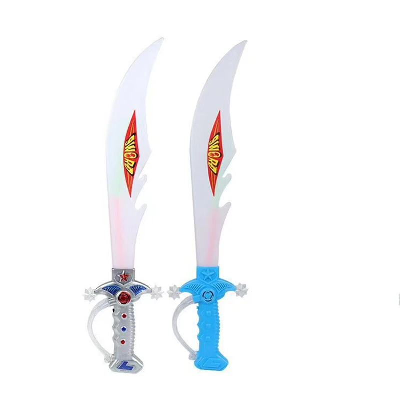 Miecz świetlny z tworzywa sztucznego 56 cm / 22,05 cala, kolorowe rekwizyty modelarskie, akcesoria do gier, artykuły imprezowe, kolekcjonerskie dekoracje ekspozycyjne, zabawki na zewnątrz.