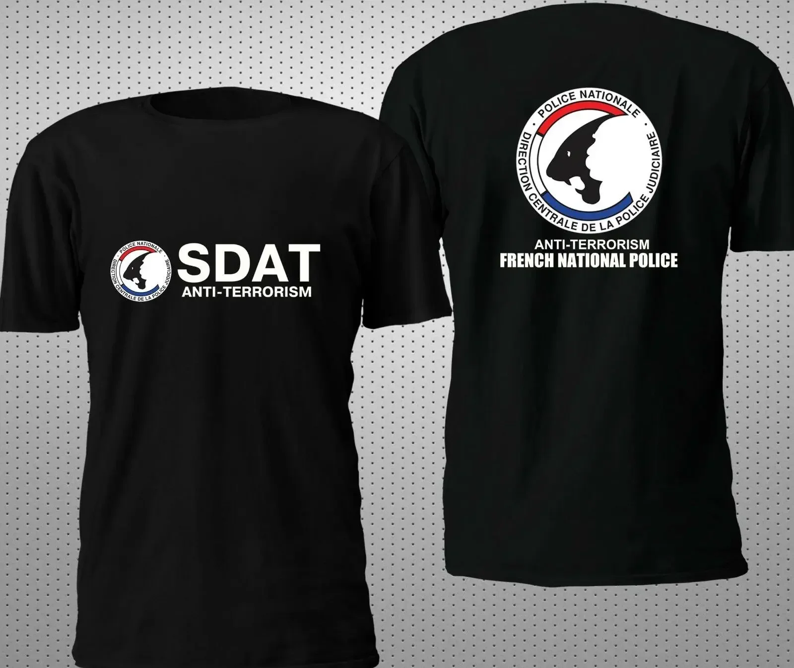 

French Nationale SDAT Anti-terrorism T-Shirt 100% Cotton O-Neck Short Sleeve Summer Casual Mens T-shirt Size S-3XL