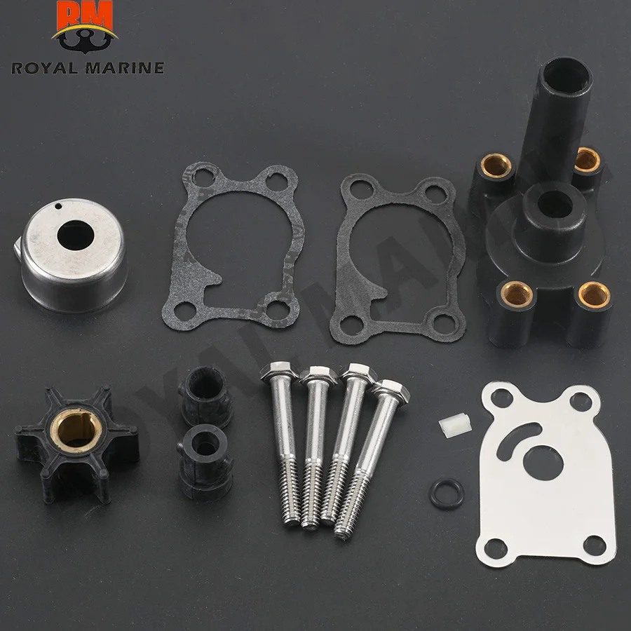 0396644 18-4529 Water Pump Impeller Kit W/Housing For Johnson Evinrude Outboard 4 4.5 5 6 7.5 8 HP 1984 1986 2005 389844 396644