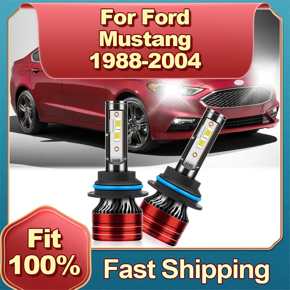 

Car Headlight HiLo Beam Light Bulb Super Bright 180W 12V 6000K For Ford Mustang 1988 1989 1990 1991 1992 1993 1994 1995 96-2004