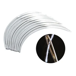 10 Pcs Suture Needles for Veterinary Surgery Stainless Steel Surgical Sutures Curved Needles Pigs Sheep Poultry Livestock Tools