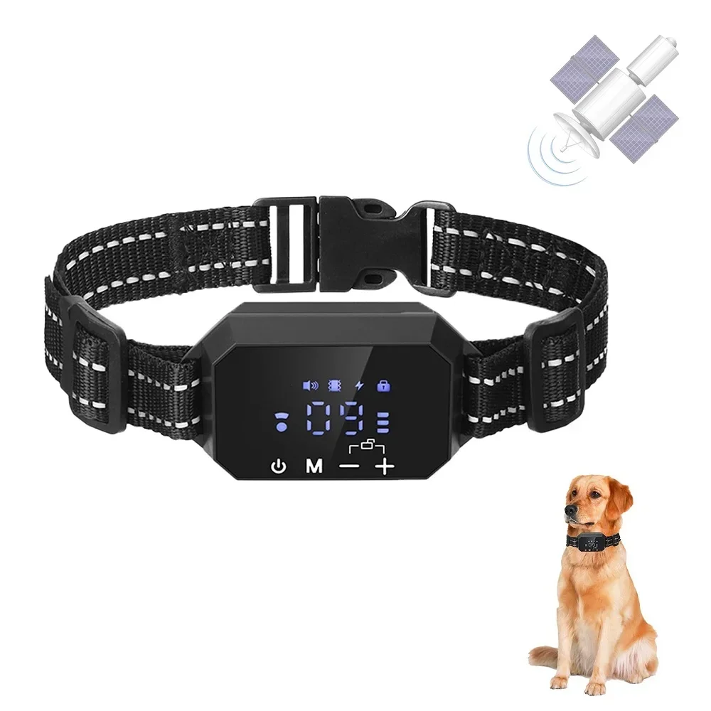 GPS Electric Dog Trainning Fence System Outdoor Pet Wireless Electronic Fence Smart Vibration Shock Dog Collar Radius 3280 Ft