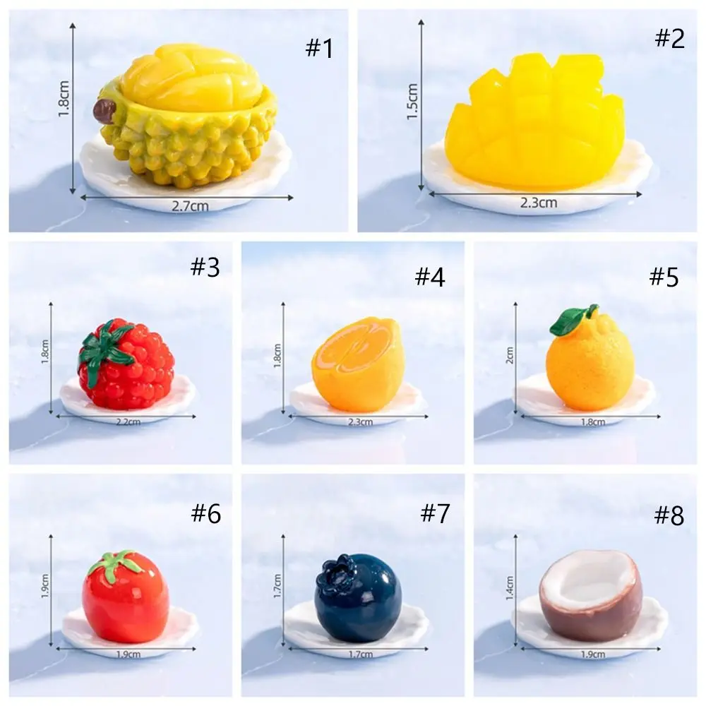 Nette Simulation Obst Figuren 3D Mini Obst Figuren Miniaturen Handwerk DIY Dekorationen Gefälschte Früchte Fenster Display
