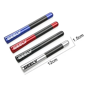Antena de rádio para teto de carro, 12cm, carbono, para geely coolray aktie tugella atlas gc6 vision x6 emgrand x7 ec7 ec8 ck azkarra lc sx11 gx3 6 principais vendas autoradio para geely gx3 - №5