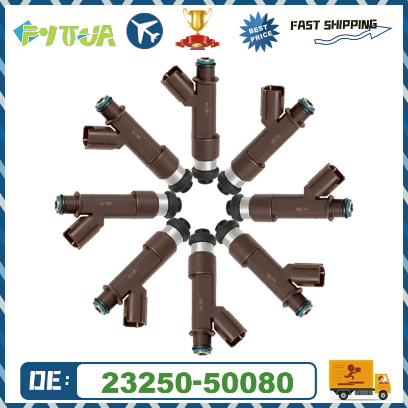 

8 шт. топливная форсунка 23209-50080 23250-50080 для Toyota-4Runner- Land Cruiser- Sequoia- Tundra- 2320950080 2325050080