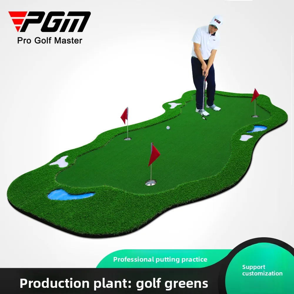 Indoor Golf Putter Practitioner with Cutting Zone Water Ripple Green