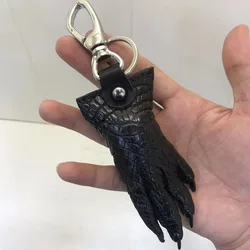 2022 New Crocodile Skin Claw Key Chain Genuine Leather Pendant Real Crocodile Front And Rear Claw Personalized Clasp Bag 45