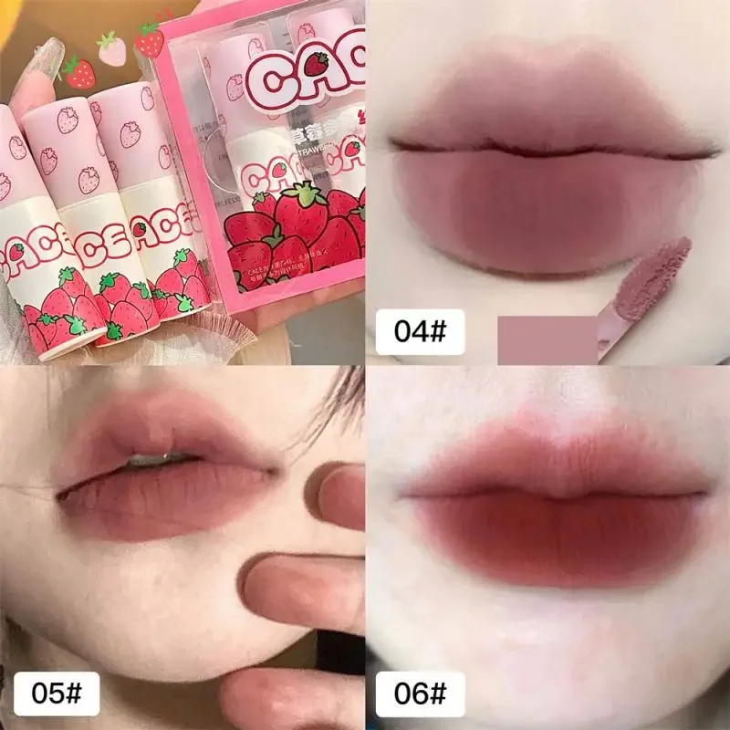 Heallor 8 Farben matt Lip gloss wasserdicht leicht zu tragen Samt Rose rotbraun Lippen schlamm nackt dauerhafte flüssige Lippenstift Lippen Make-up