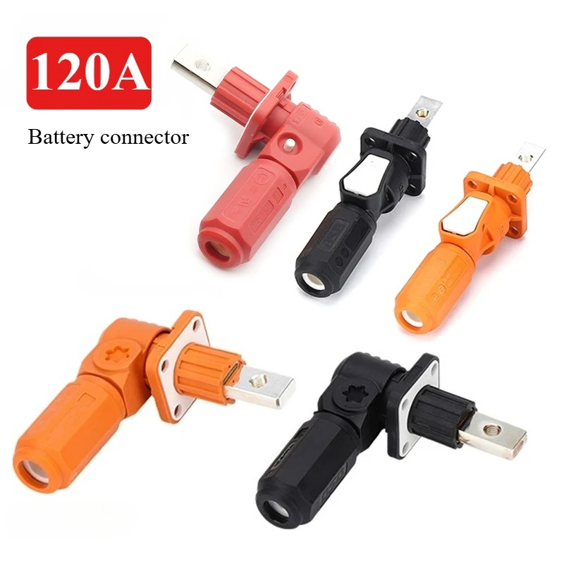 120A Energy Storage Cabinet Connector Single Core Converter Adapter Terminal Quick Straight Plug Photovoltaic Battery Connector