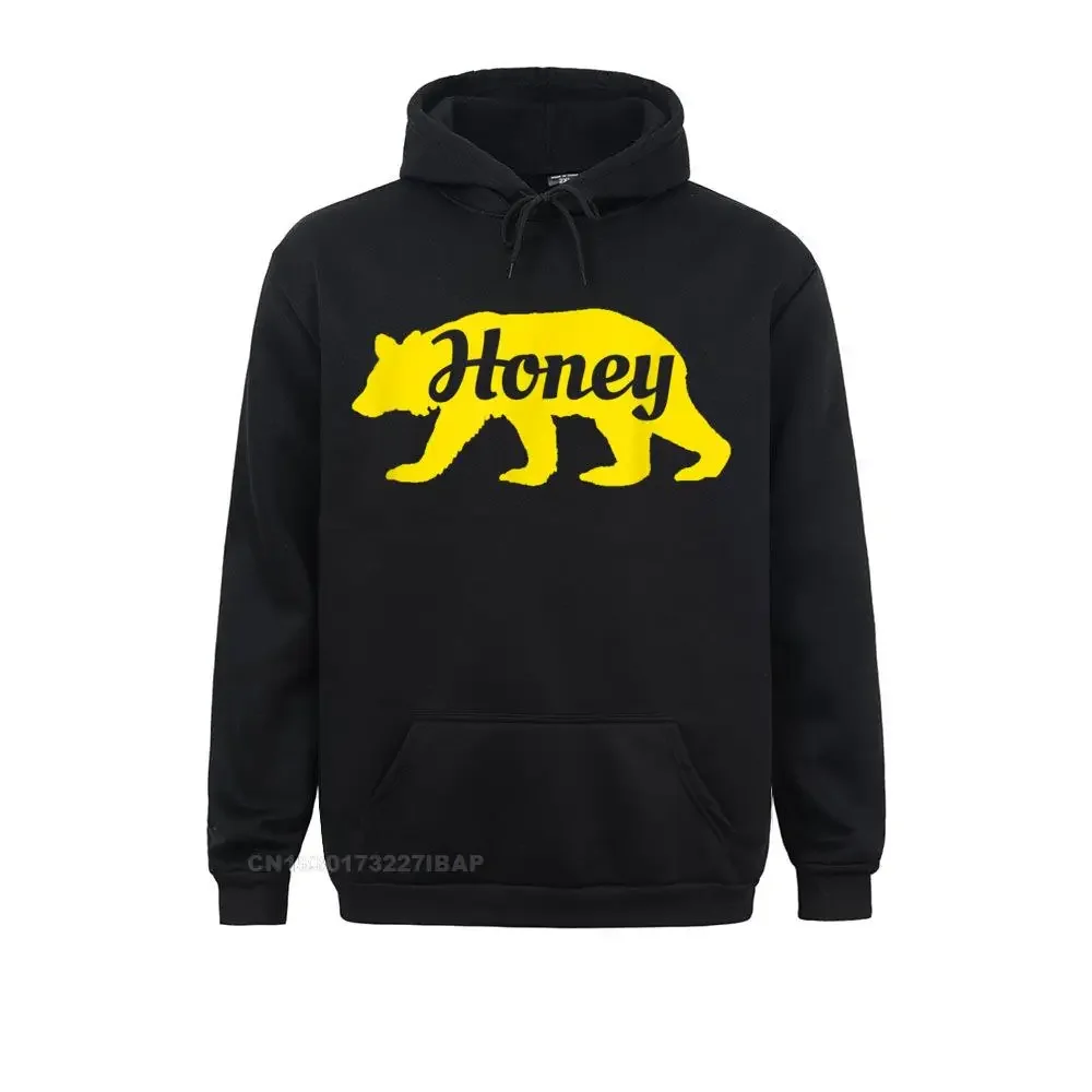 

Honey Bear Hoodie funny Silhouette Tee Women Sweatshirts Printed On Long Sleeve Hoodies Designer 3D Style Hoods Christmas