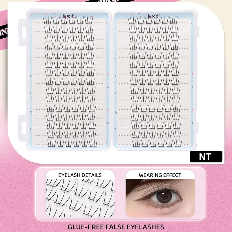 DINGSEN 30 Reihen Idol-Wimperncluster, Wimpernkleber, Manga-Wimpernbuch, DIY-Wimpern, Make-up, Natürliche Anime-Wimpern – Detail 17
