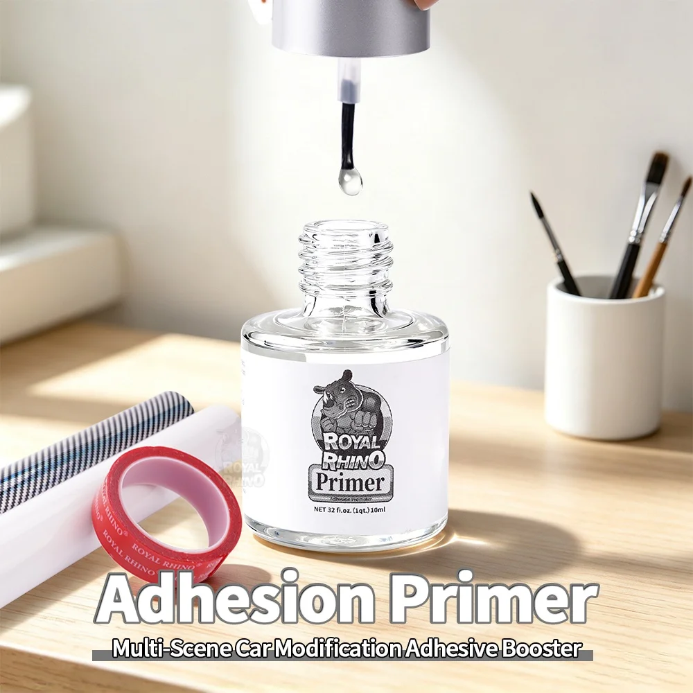 Super Strong Adhesion Promoter Primer 10ML For Boosting Bond of Acrylic Foam Double Sided Tape Ideal For Car Accessories