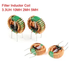 2pcs/1p Filter Inductor 22*14*8 2MH 0.1 Wire 14*9*5mm 10MH 2MH 5MH Common Mode Choke Inductor 4*15mm 3.3UH R Rod Inductance Coil