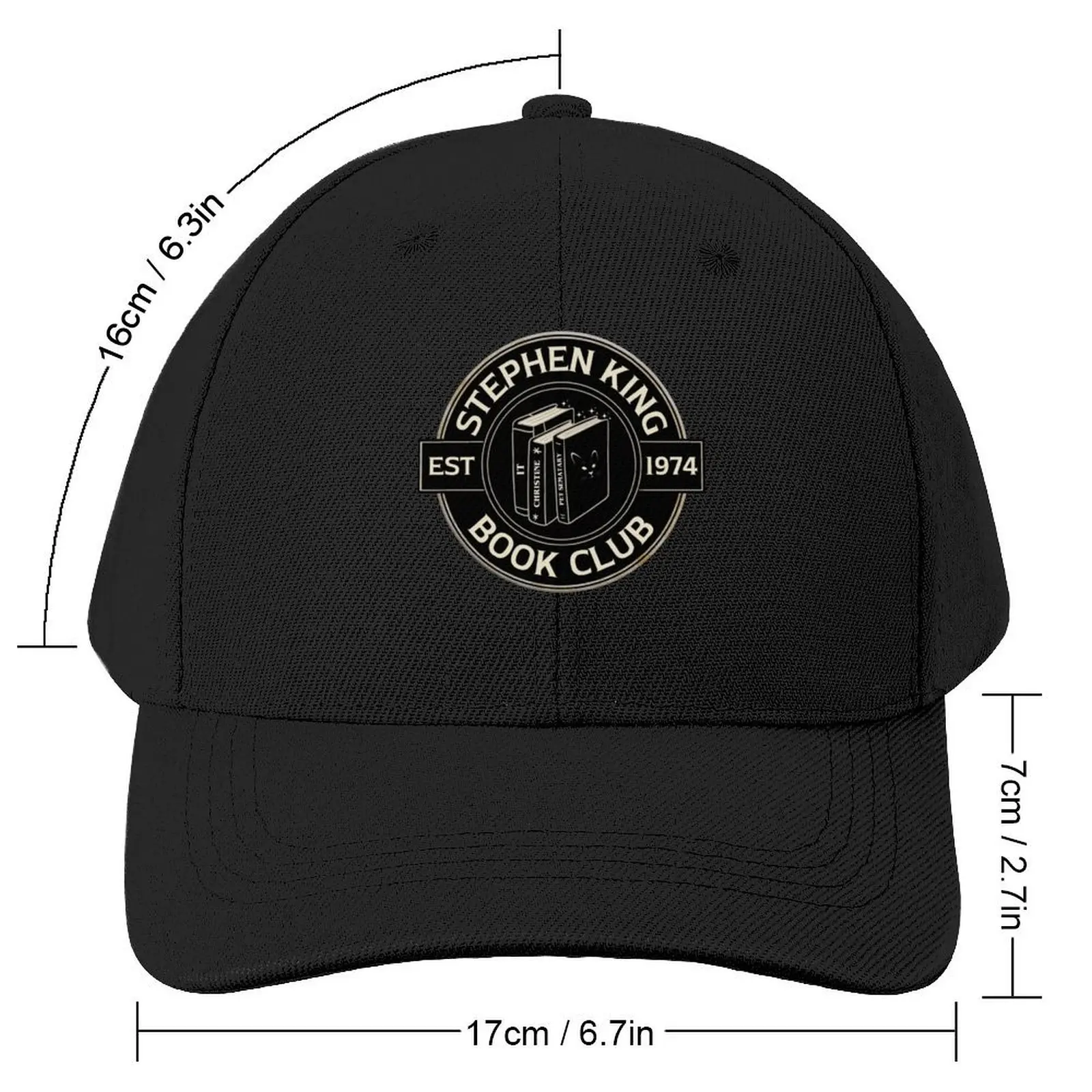 Stephen King Book Club Baseball Cap Beach Outing Luxury Hat Rave Wild Ball Hat Women's Golf Wear Men's