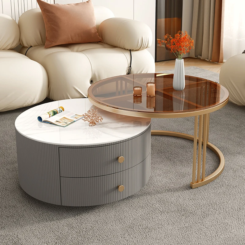 

Round Modern Indoor Table Design Living Room Simplicity Hallway Table Side Corner Balcony Bedroom Mesas De Centro Sala Furniture