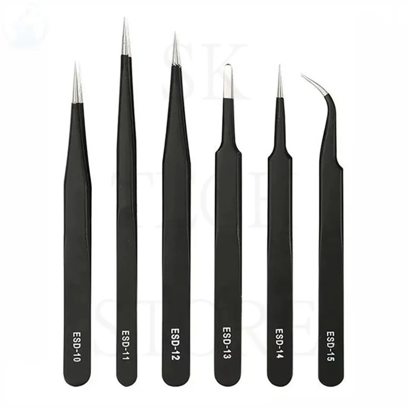 6PCS Esd Stainless …