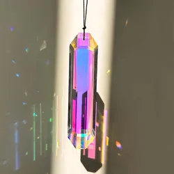 76/120mm Colorful Crystal Glass Prism Ball Suncatcher Rainbow Prisms Window Chandelier Hanging Pendant Home Garden Craft Decor