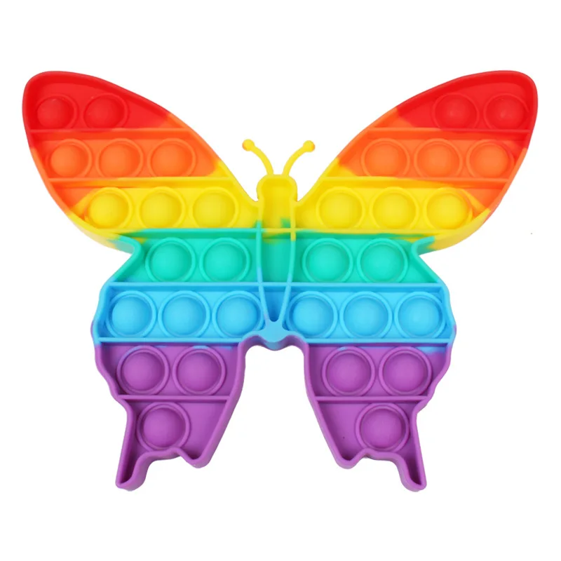 Giocattoli sensoriali Arcobaleno Dinosauro Agitarsi Giocattoli Per bambini Spingi il suo autismo Kawaii ha bisogno di giocattoli antistress Squishy Aнтистelerinсс