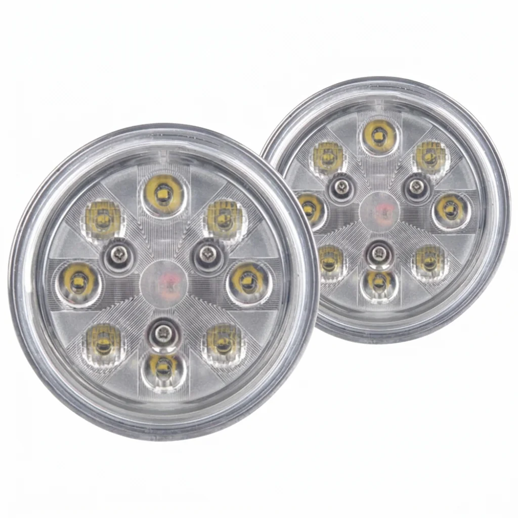 Pair LED PAR36 Aviation Grade Aircraft Landing Light 4-1/2