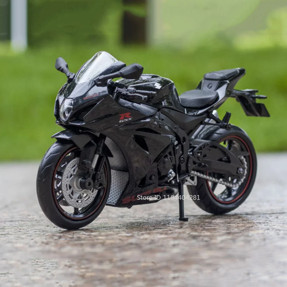1:12 Aprilia RSV4 Suzuki GSX R1000Rโลหะผสมรถจักรยานยนต์รุ่นDiecastรถของเล่นล้อหน้าพวงมาลัยรถยนต์ขนาดเล็กรวบรวมเครื่องประดับ