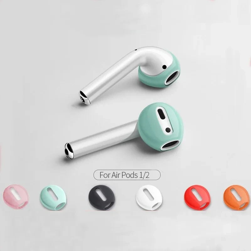 Ultra-thin earmuffs for Apple Wireless Bluetooth Headset Silicone Cover AirPods1/2nd Generation Earplug Protective Cover