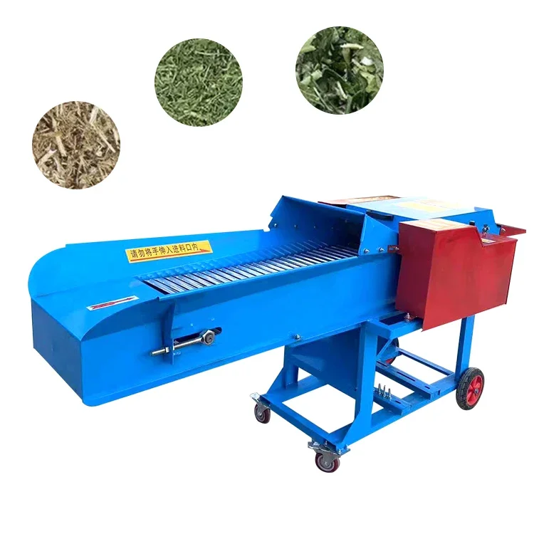 Low Consumption Feed Processing Hay Straw Shredder Corn Stalk Grinder Grass Crusher cutting Fodder Chopper Chaff Cutter Machine