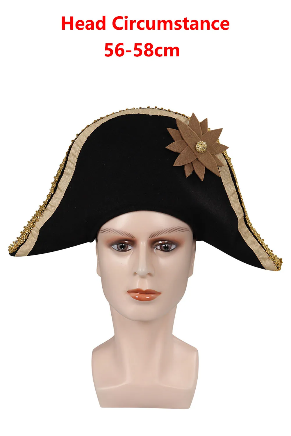 Captain Hook Cosplay Pirate Hat Cap 2023 Movie Peter Cosplay Disguise Pan Men Costume Accessories Props Halloween Carnival Gifts