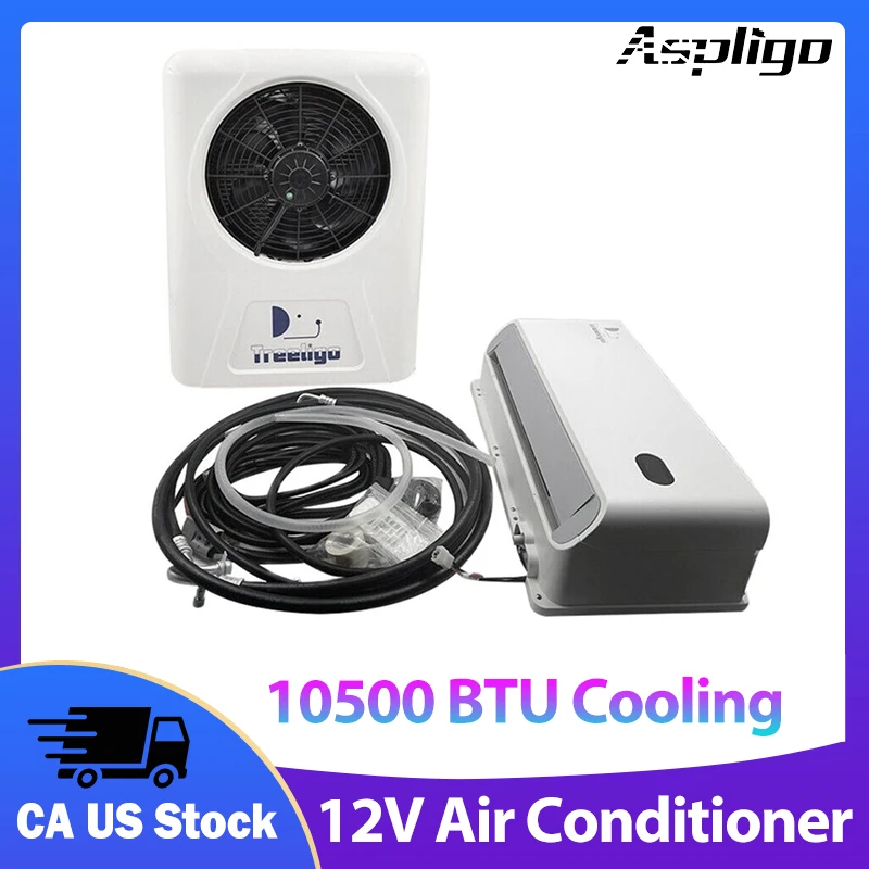 

Aspligo 10500BTU Truck Electric Parking Air Conditioner 12V Ac 24VRV Caravan Camper Van Split Refrigeration Air Conditioning New