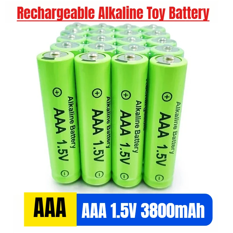

Alkaline Rechargeable Battery Size 7 AAA 1.5V 3800mAh Rechargeable Alkaline Toy Battery