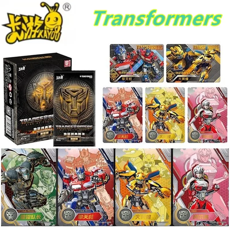 Pack de cartes Transformers KAYOU Optimus Prime Star Inscription CE, jouet de collection, cadeau pour enfants