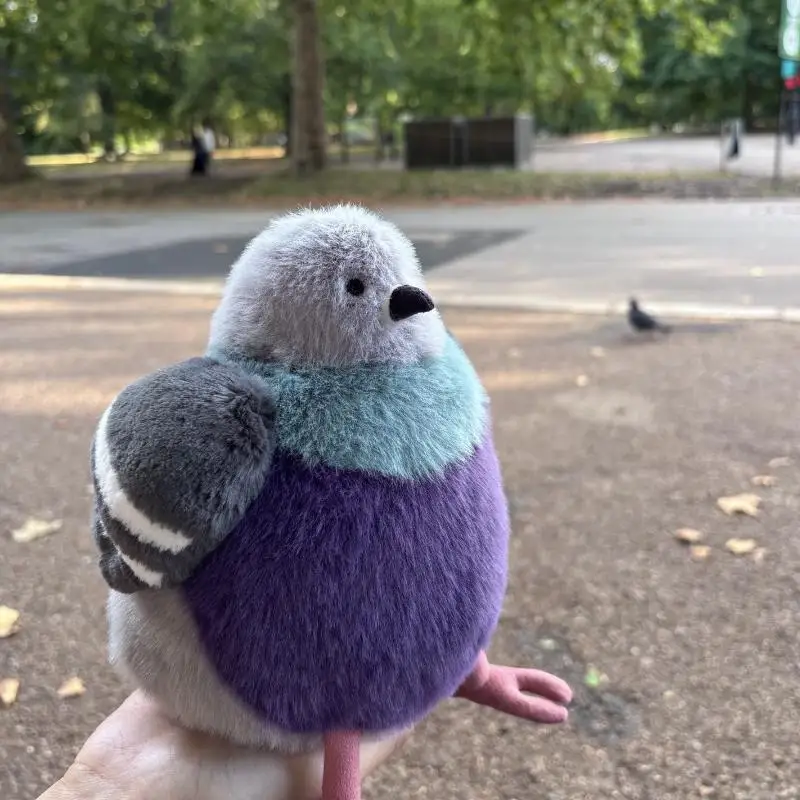 30/20/14Cm 1Pc Huisdier Metgezel Speelgoed Ornamenten Papegaai Vet Duif Vogel Pluche Pop Speelgoed kerst Verjaardag Meisje Gift