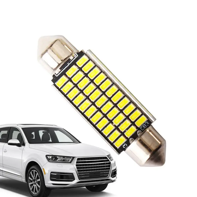 

Замена купольной лампы 41 мм с двойным наконечником, потолочный светильник на крыше автомобиля, интеллектуальная лампа для чтения с декодированием для автомобильных деталей лодок