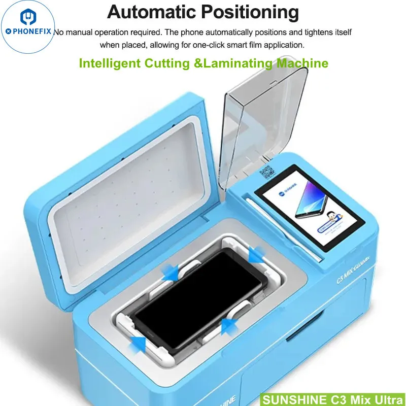 آلة القطع والترقق الذكية SUNSHINE C3 Mix Ultra 2 في 1 لتصفيح حماية قطع فيلم شاشة الهاتف المحمول #3