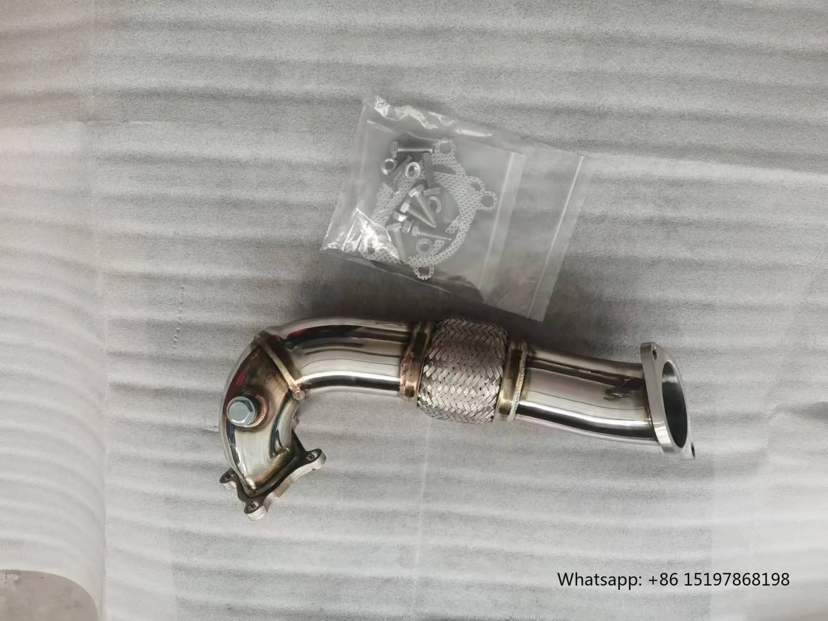 Exhaust TURBO DOWNPIPE EXHAUST for 07-13 MAZDA 3 MPS MAZDASPEED3 DISI