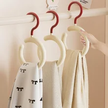 3 Pieces European Minimalist Scarf Holder Hat Tie Bag Hook Decorate Shops Hangers Storage Rack Household Cloakroom Clip Hooks