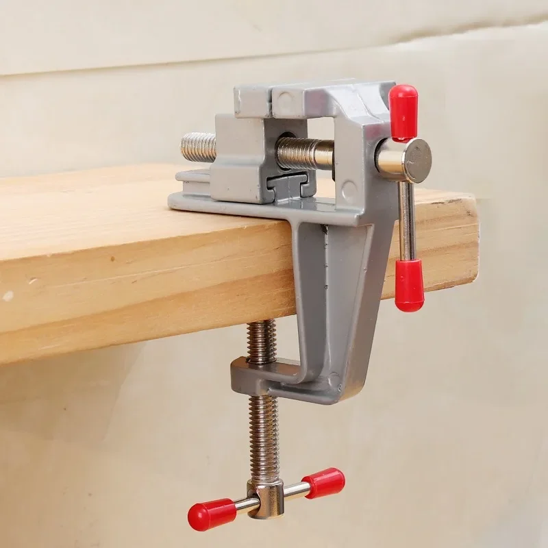 Mini Bench Vise Table Clamp Screw DIY Craft Mold Fixed Repair Tool Portable Plier Jewelry Make Electronics Small Hobby Workbench