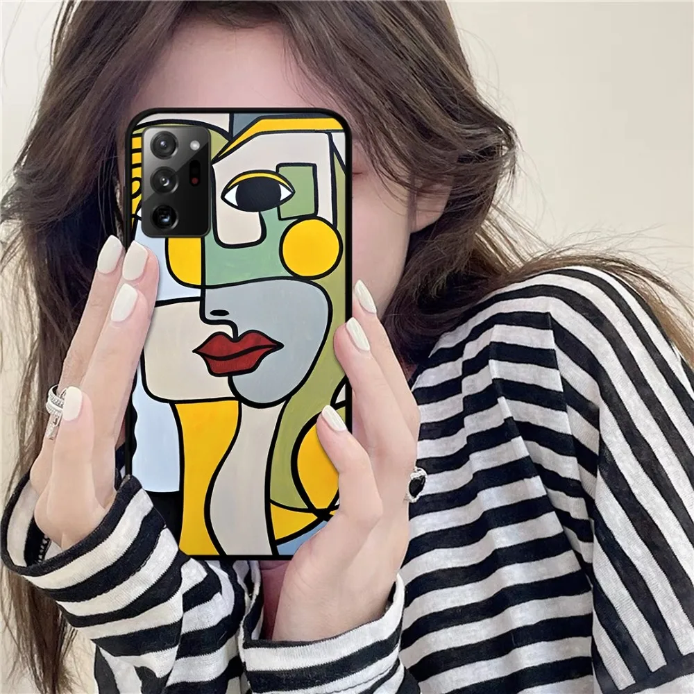 Picasso Abstract Art Painting Phone Case For Samsung Note 8 9 10 20 pro plus lite M 10 11 20 30 21 31 51 A 21 22 42 02 03