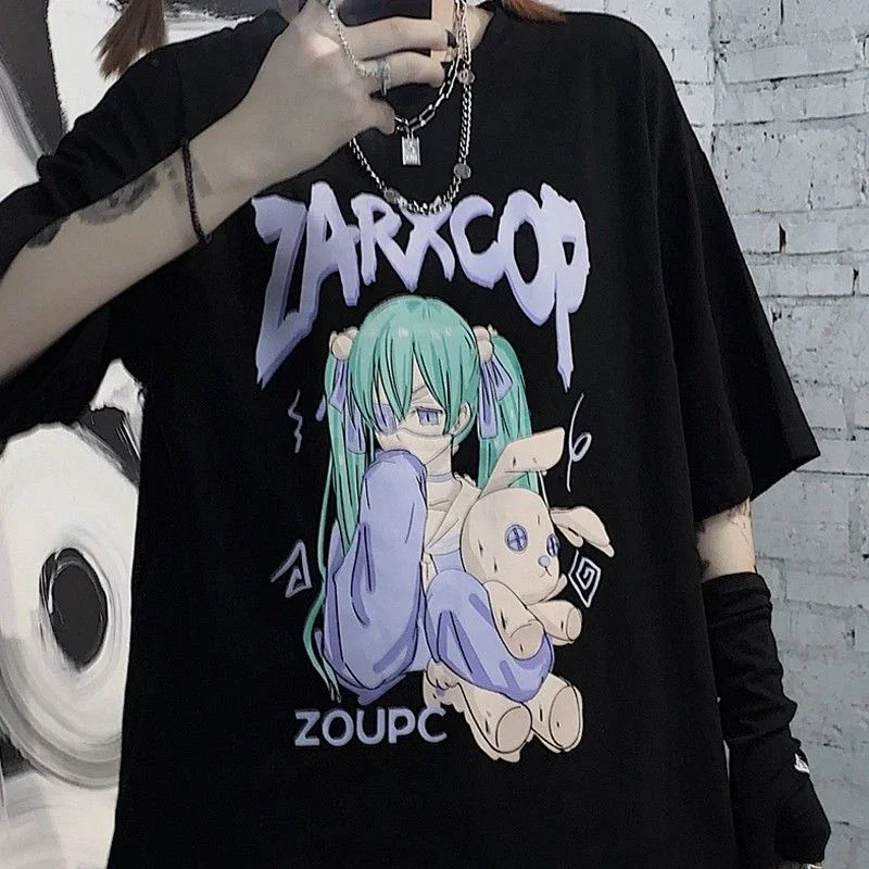 

Women's T-shirt Harajuku Tops Anime Accessory Album Brandy Print T-shirt Female Oversized T Shirt Female Streetwear Clothes