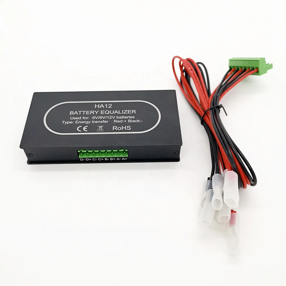 Active Balance BMS Bluetooth Battery Equalizer 2V 6V 12V Voltage Display Mobile Phone APP Control Sealed Type Free Maintenance