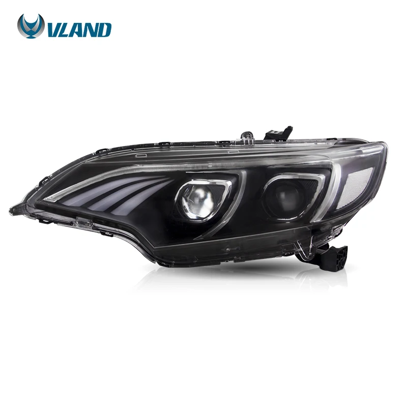 VLAND All'ingrosso Fari a LED Head Light 2014-up Faro sequenziale per auto per Honda Jazz Fit