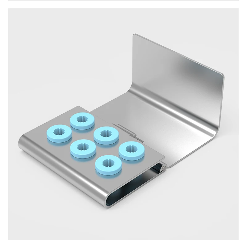 VVDental Spitzenhalter mit Deckel, autoklavierbar, sterilisierbare Aufbewahrungsbox für Ultraschall-Scaler-Spitzen, die bei hoher Temperatur sterilisiert werden können. – Detail 5