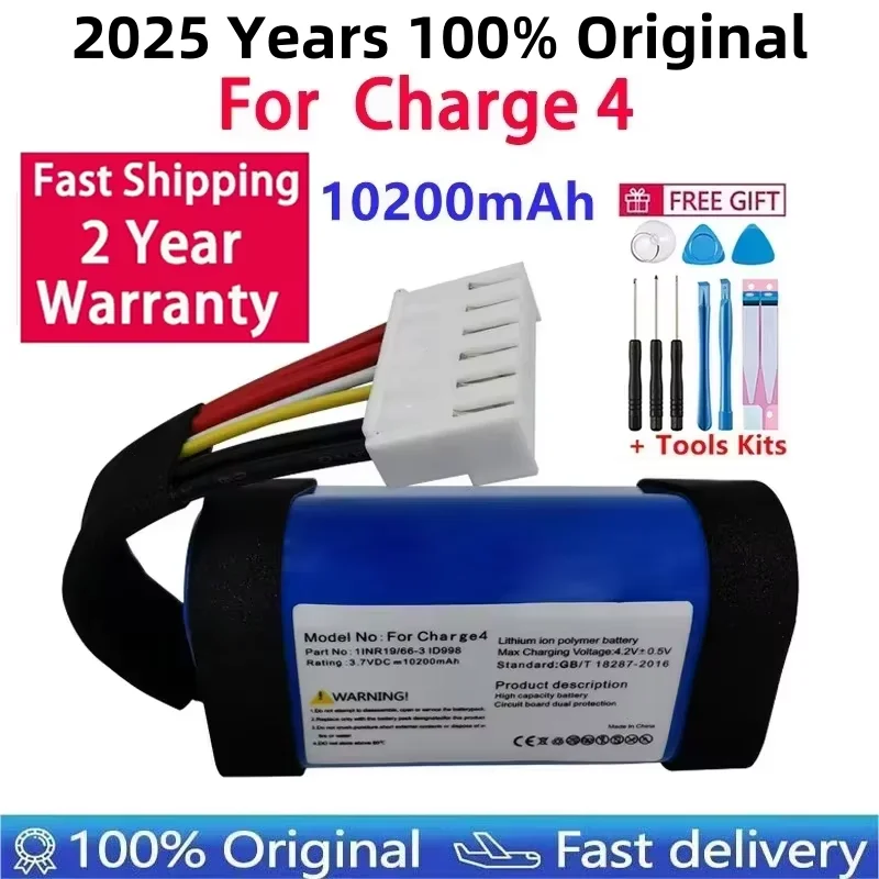 

2025 Years Original Replacement 10200mAh Battery For JBL Charge4 IID998 High Quality Batteries With Tools Fast Shipping